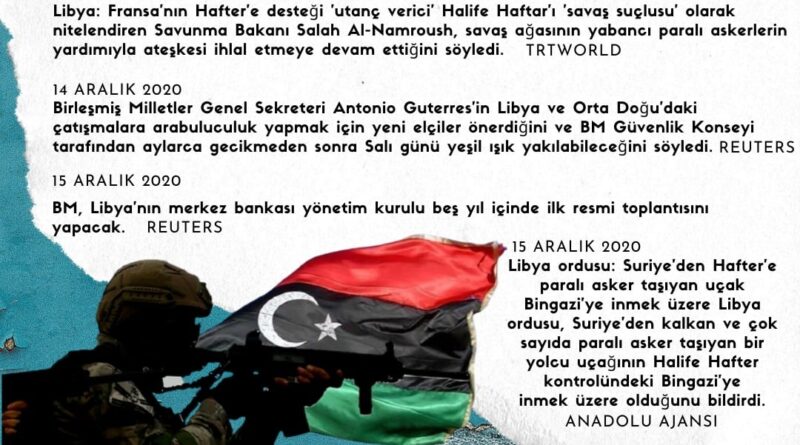 Libya Bülteni Son Dakika Haberler